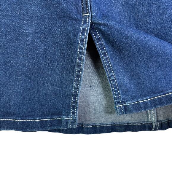 OAK & VINE Denim Midi Skirt Womens Size 2 - Picture 6 of 10